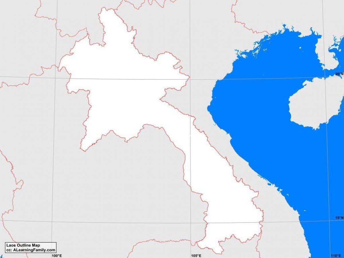 Zemljevid laos oris