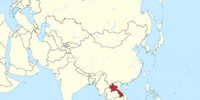 Zemljevid laos azija